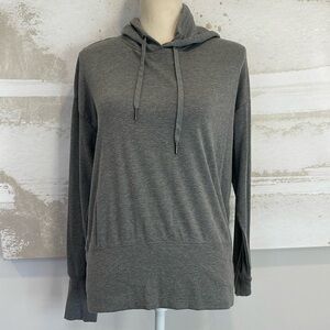 Gaiam Woman's Grey Pull Over Hooded Sweatshirt